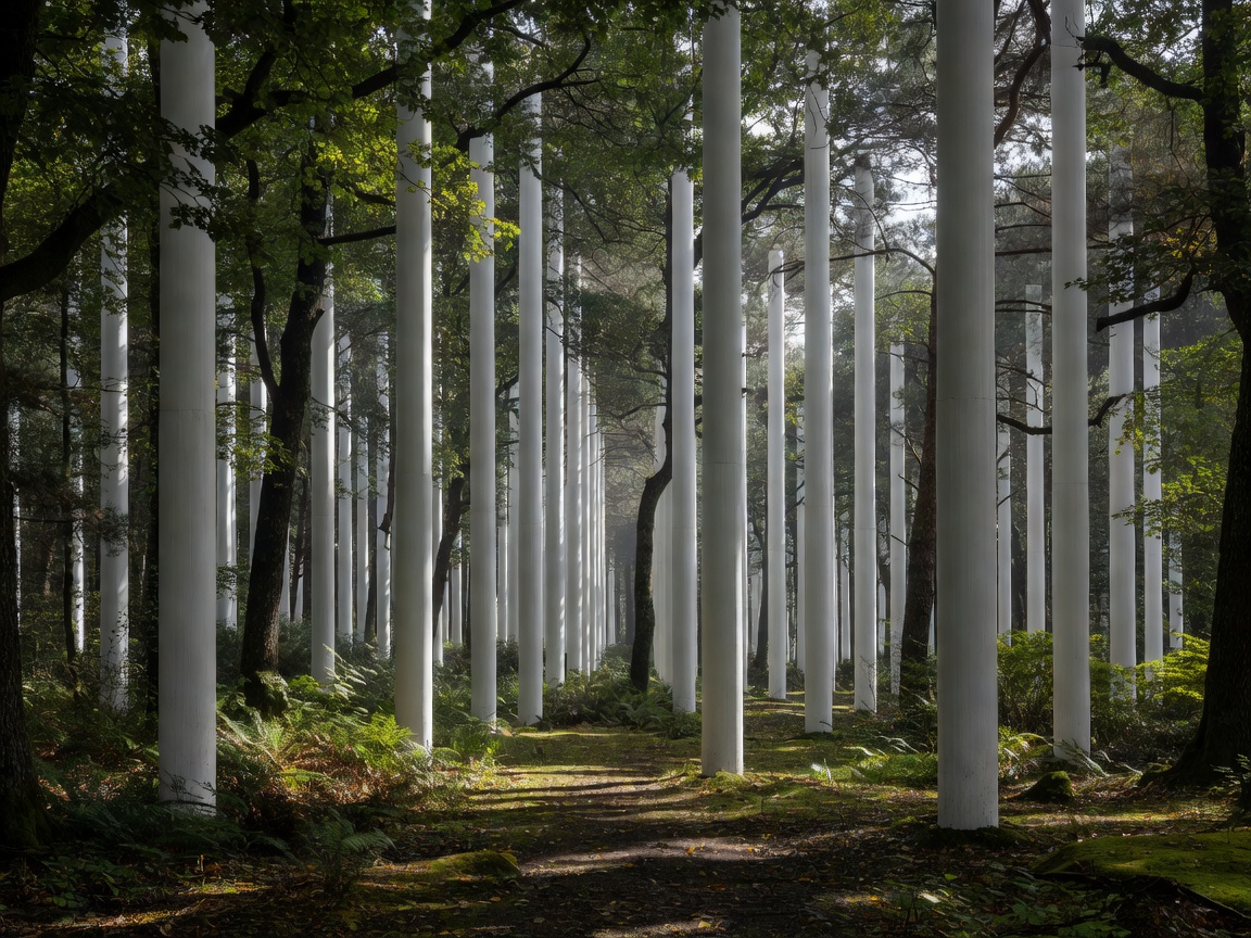 Matmut Atlantique forest of white columns in Bordeaux